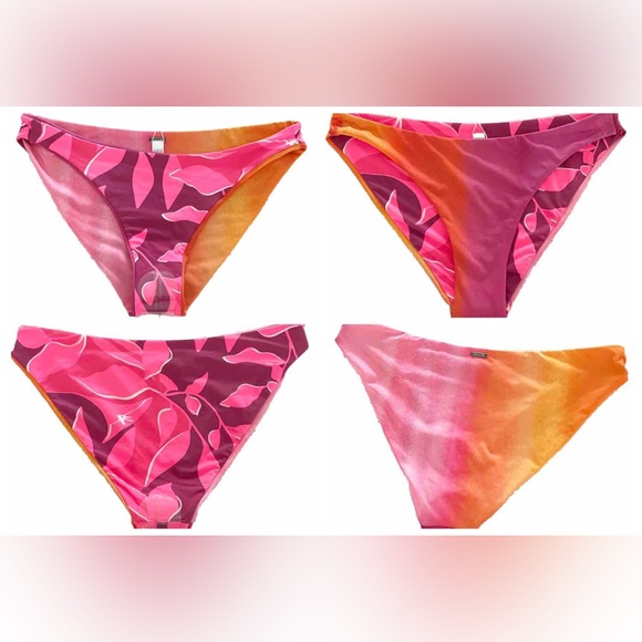 Maaji Reversible Bikini Bottom Sunrise Dye Sublimity Classic Womens L Floral - Picture 2 of 11